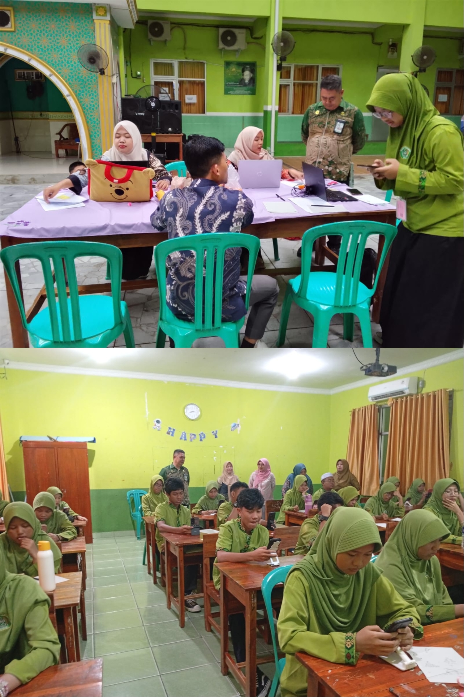 Kepala MTsN 1 Bandar Lampung Pantau ASAS Hari Ke-7