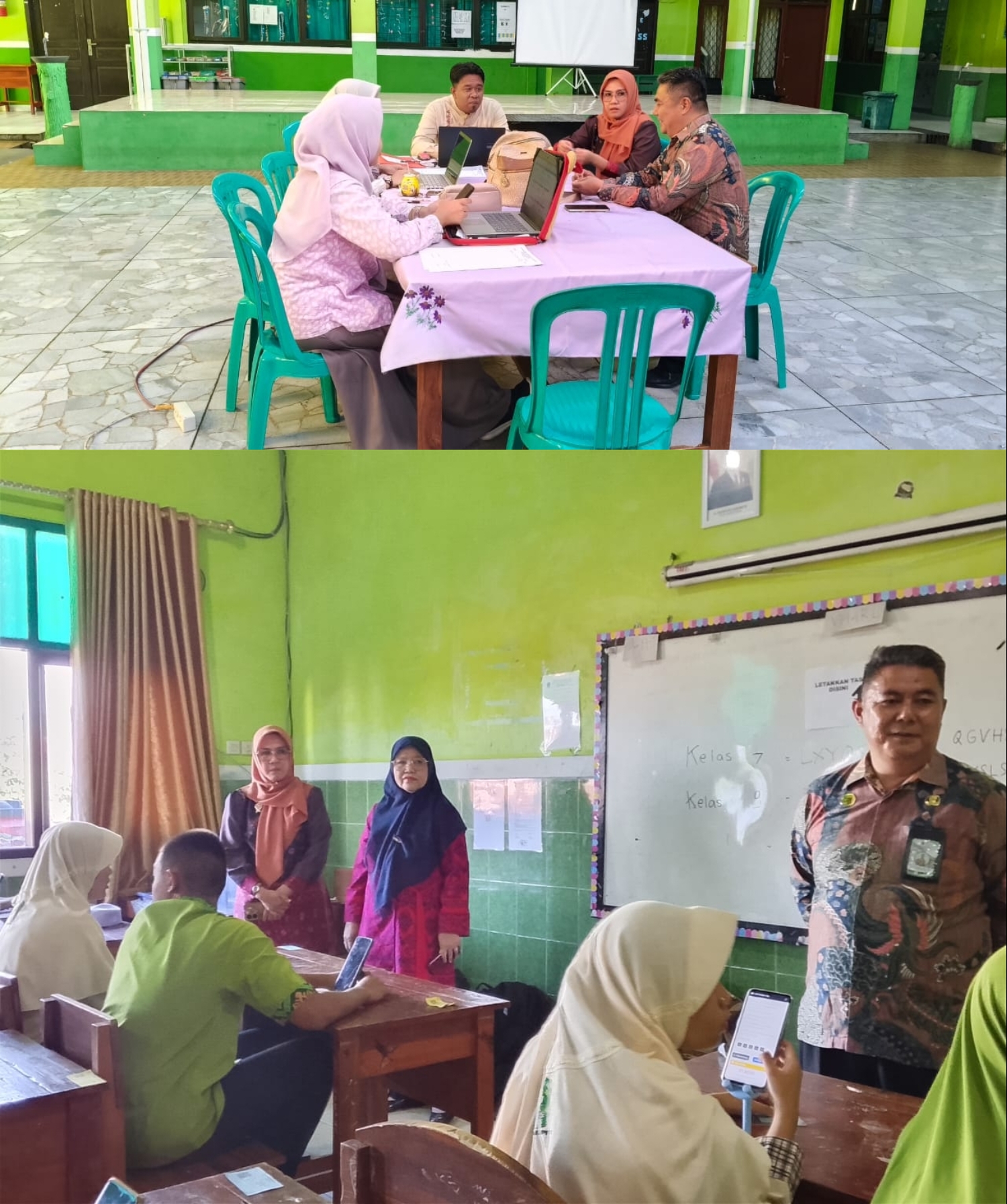 Kolaborasi Kepala Madrasah dan Pengawas Pastikan ASAS Ganjil Berjalan Lancar di MTsN 1 Bandar Lampung